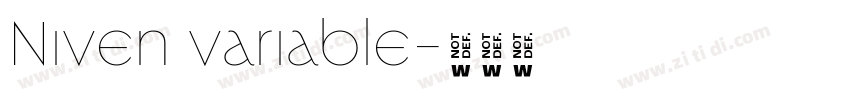 Niven variable字体转换